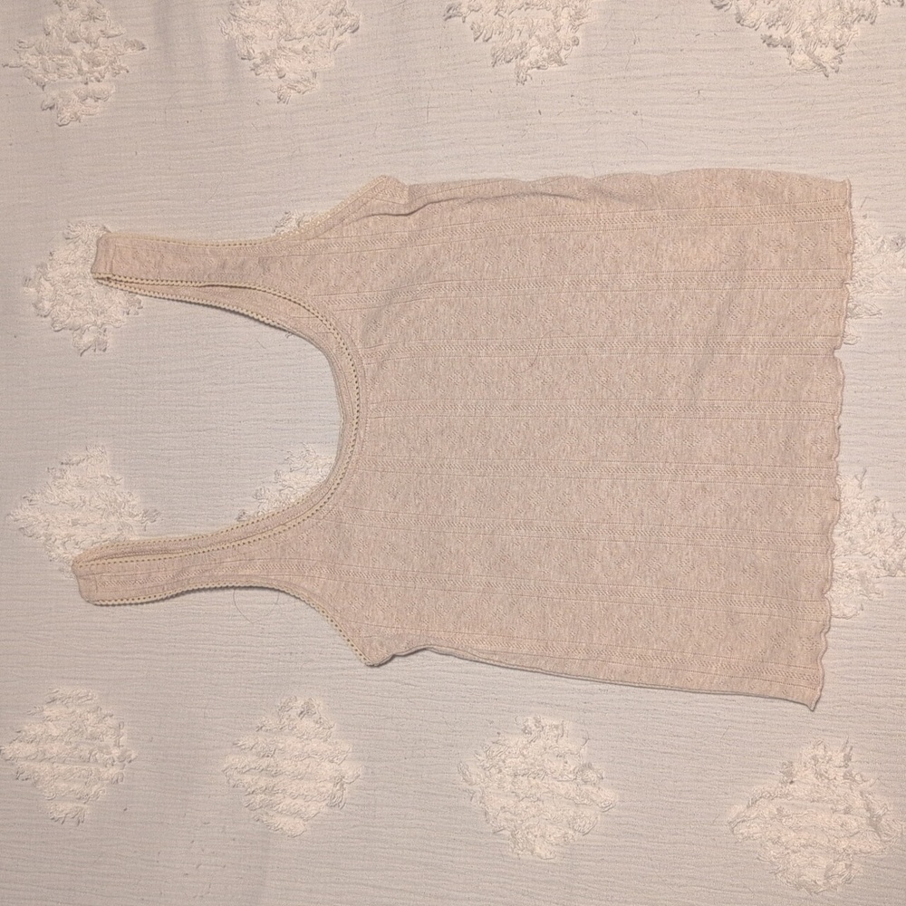 Cream colored American Eagle tank top